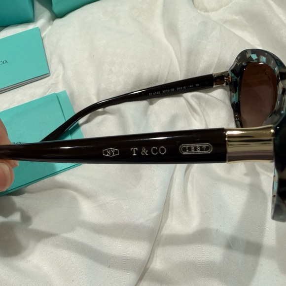 Authentic Tiffany & Co. Blue and Brown Sunglasses main image 6